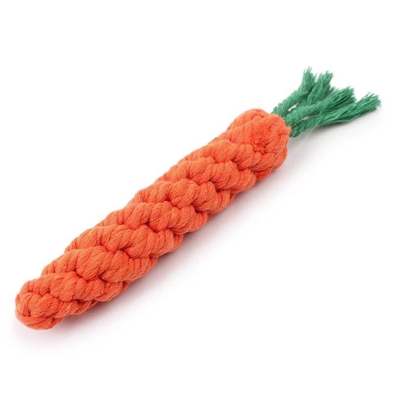 🥕 Carrot Rope Chew Toy