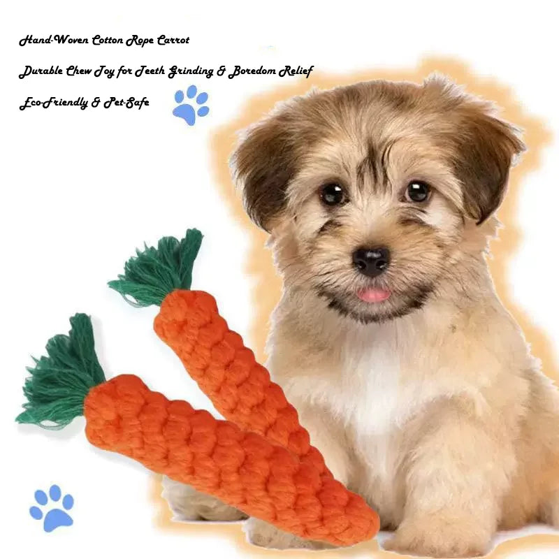 🥕 Carrot Rope Chew Toy