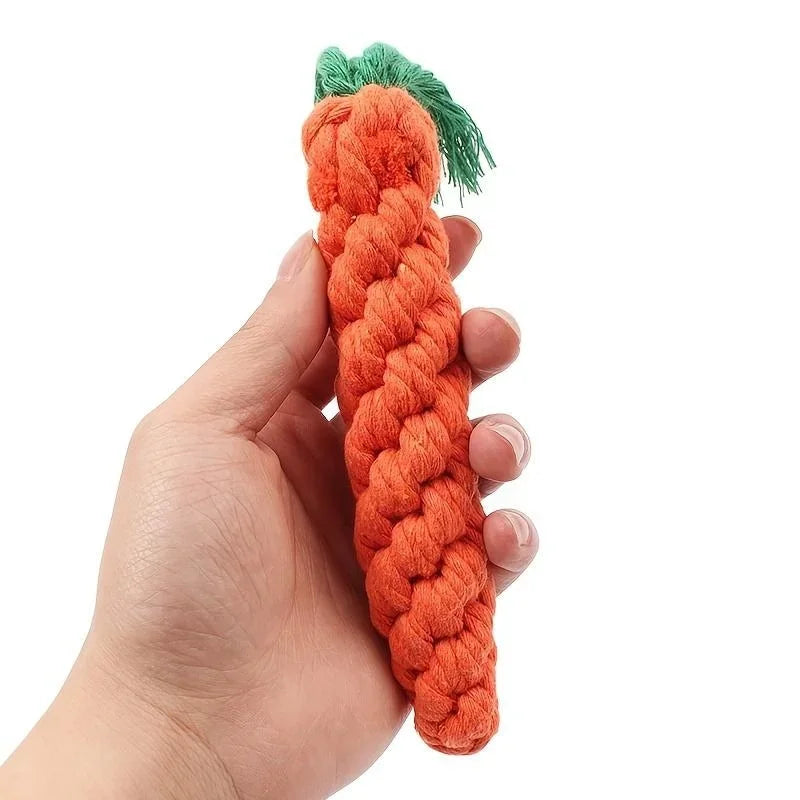 🥕 Carrot Rope Chew Toy