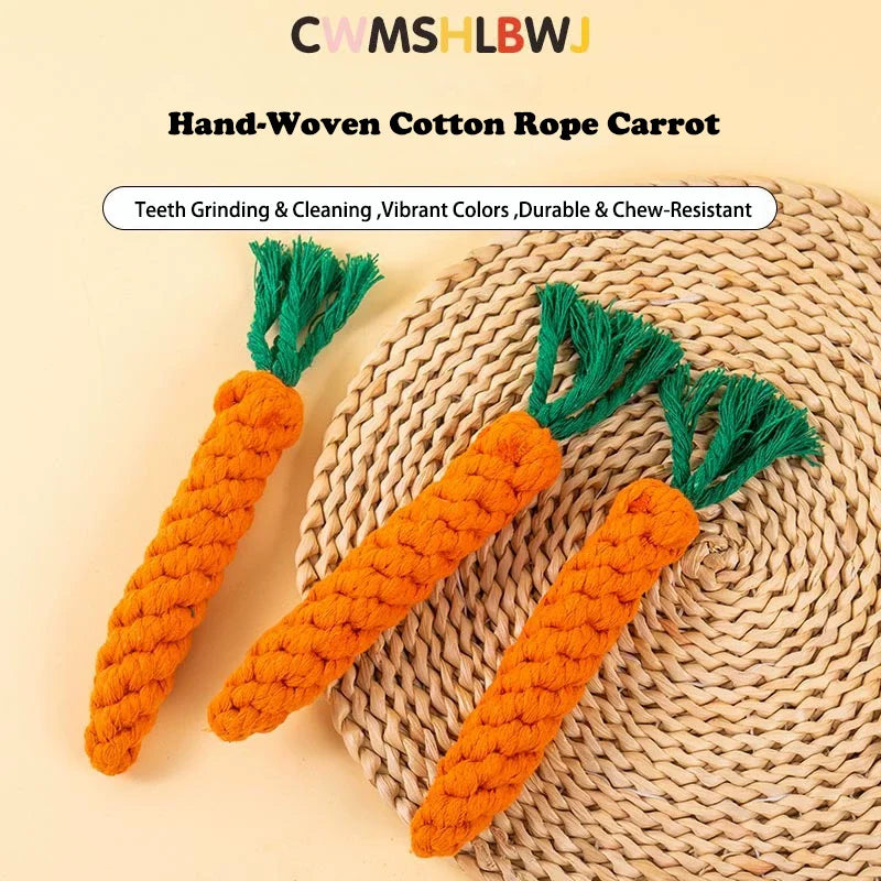 🥕 Carrot Rope Chew Toy
