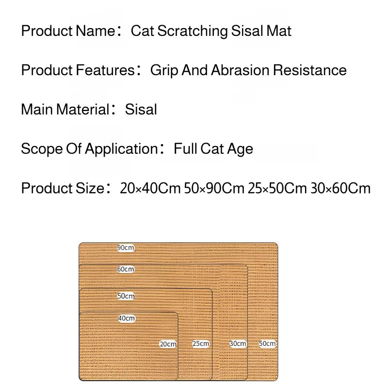 ⭐ Premium Cat Scratcher Mat